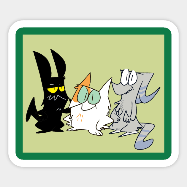 Catscratch Sticker by OneBadPun